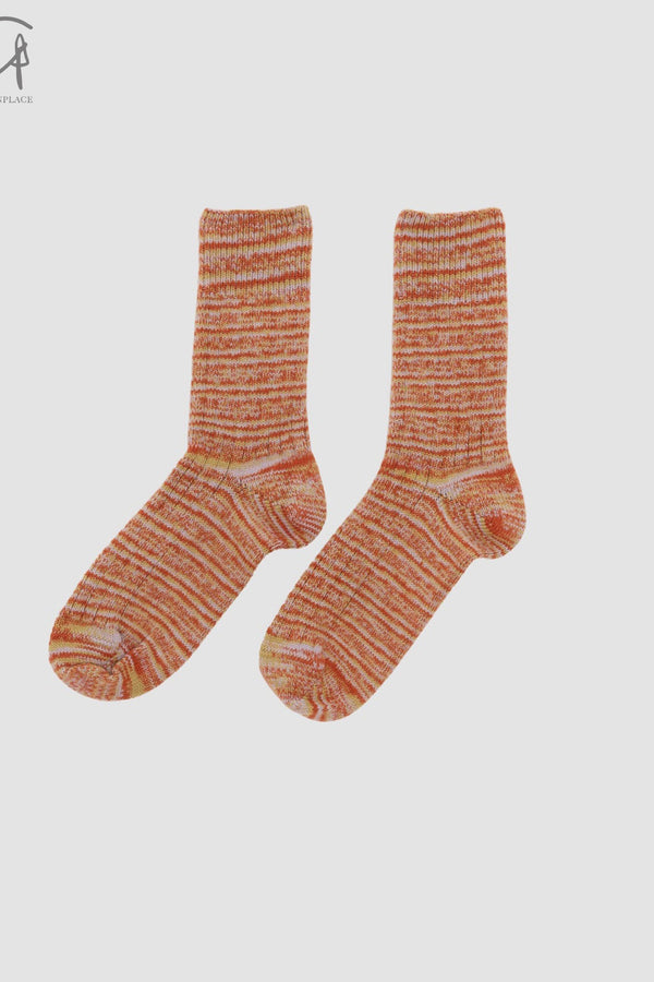 BASERANGE 24 Autumn and Winter Socks Series BAS-KTOS-CO-AU24-DSC-F KOAS-LC Multicolor Orange